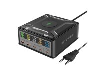 Blitzwolf BW-S28 260W, 2xUSB-A, 3xUSB-C, 15W wireless charger (black) Blitzwolf BW-S28 260W, 2xUSB-A, 3xUSB-C, 15W wireless charger (black)