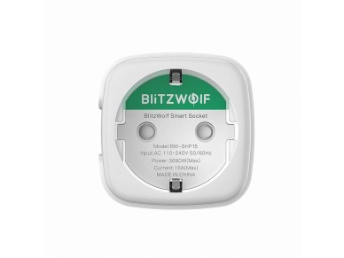 Enchufe inteligente Blitzwolf BW-SHP15, ZigBee, 3680 W