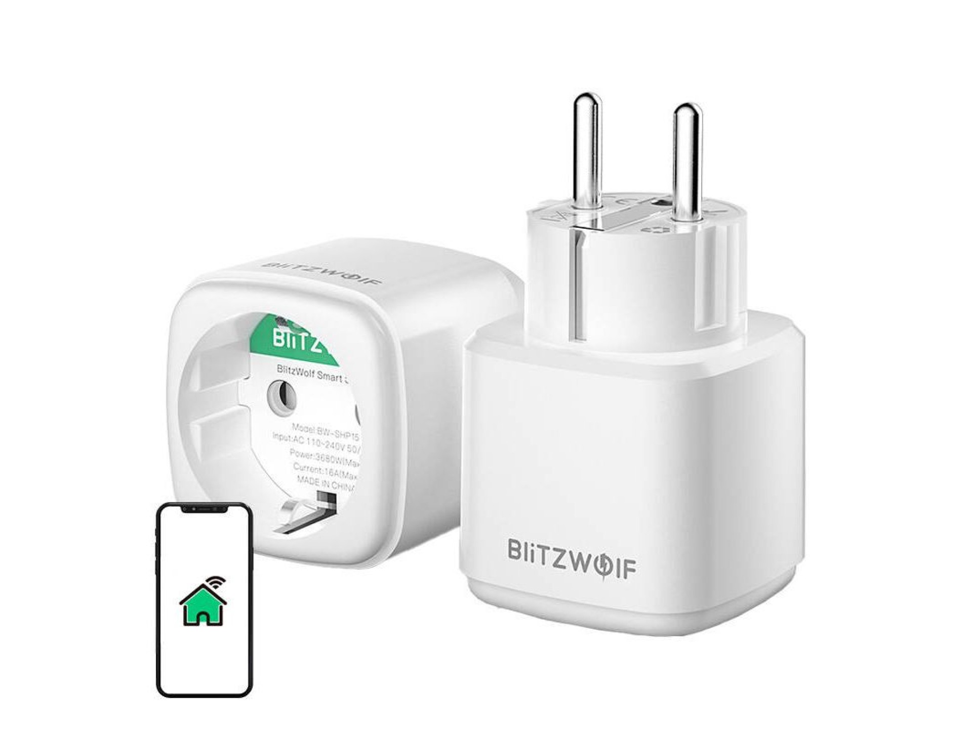 Enchufe inteligente Blitzwolf BW-SHP15, ZigBee, 3680 W