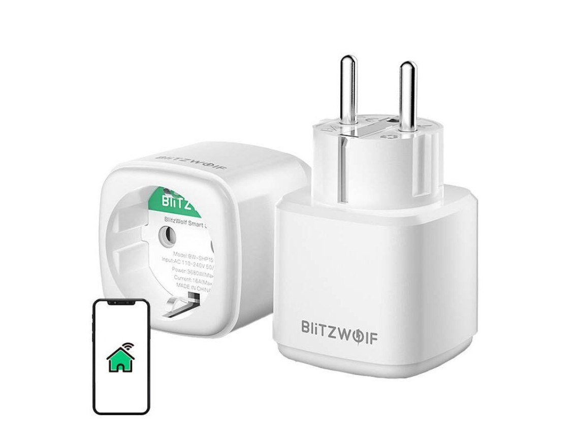 Enchufe inteligente Blitzwolf BW-SHP15, ZigBee, 3680 W