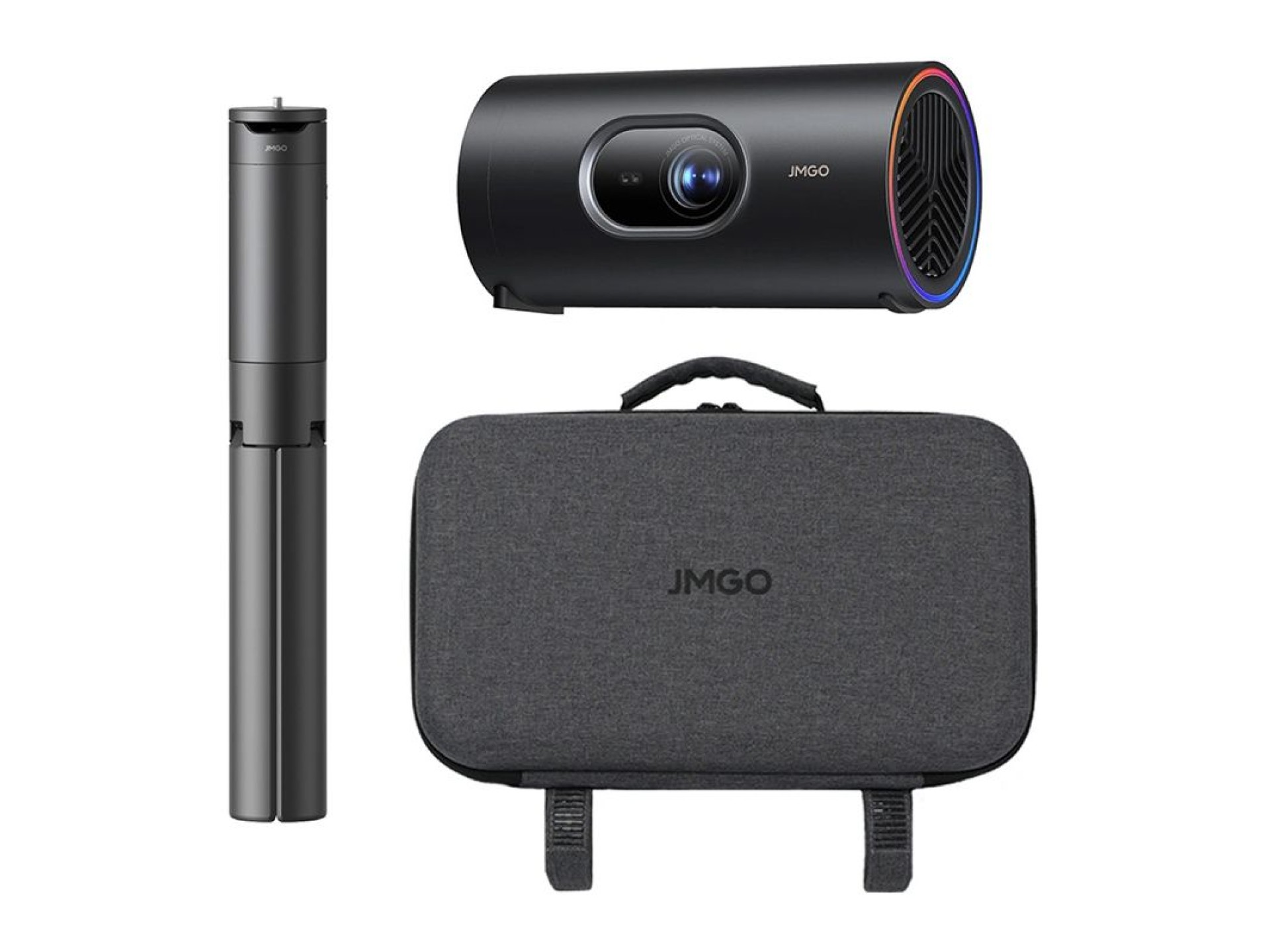 Proyector JMGO PicoPlay+ con trípode