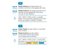 Ventilador de techo 3cct ø107 cm, madera Ventilador de techo 3cct ø107 cm, madera