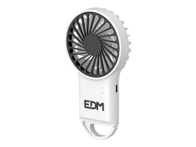 Ventilador de mano con gancho, 8 x 2,9 x 15,5 cm