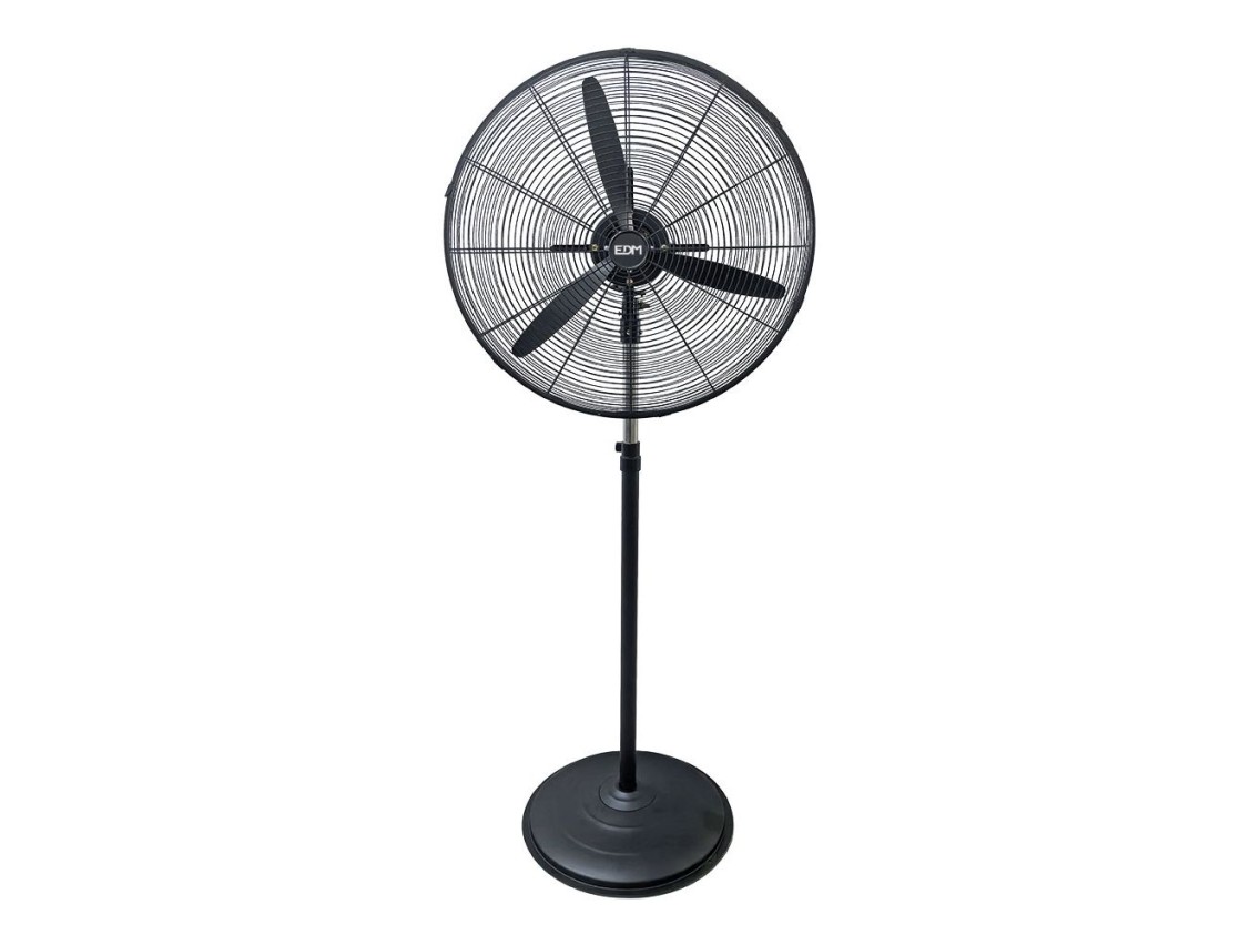 Ventilador industrial de pie 150 w, negro, ø60 cm