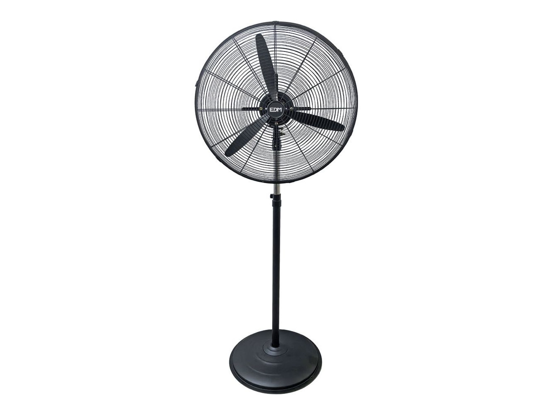 Ventilador industrial de pie 150 w, negro, ø60 cm