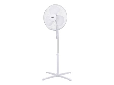 Pedestal fans, 38 w, white, ø40 cm, 2 unidades in a box Pedestal fans, 38 w, white, ø40 cm, 2 unidades in a box
