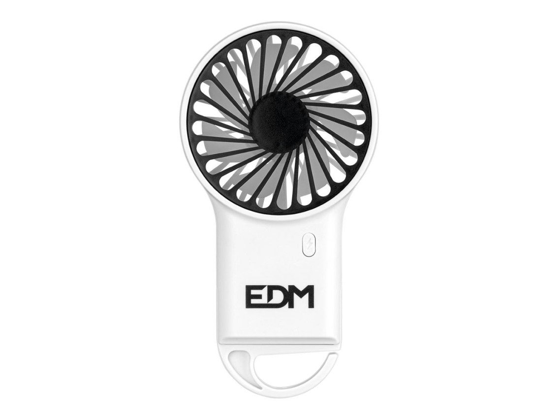 Ventilador de mano con gancho, 8 x 2,9 x 15,5 cm