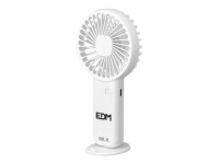 Ventilador de mano con base extraible y soporte para smartphone, 9 x 3 x 18 cm Ventilador de mano con base extraible y soporte para smartphone, 9 x 3 x 18 cm