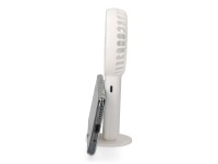 Ventilador de mano con base extraible y soporte para smartphone, 9 x 3 x 18 cm Ventilador de mano con base extraible y soporte para smartphone, 9 x 3 x 18 cm