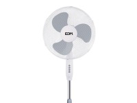 Stand-standing fan, white, 45w power, db 60, 40cm dia. blades, adjustable height 105-125cm Stand-standing fan, white, 45w power, db 60, 40cm dia. blades, adjustable height 105-125cm