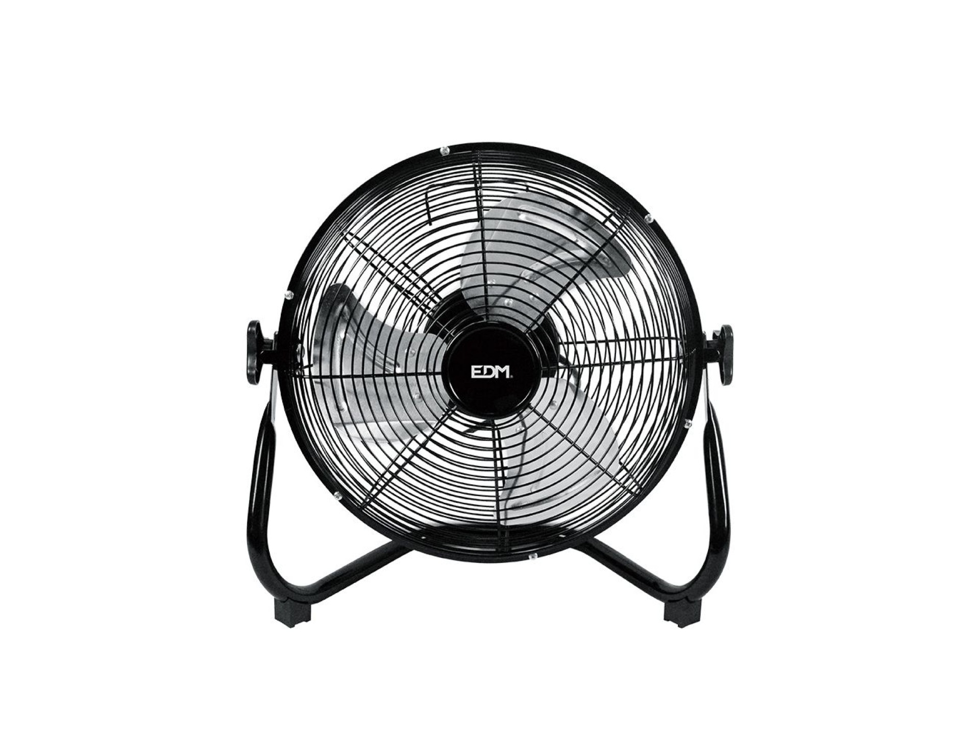 Industrial floor fan. black, 40w, 57,7 db, 30 x 41 cm blades