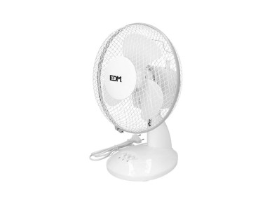 Ventilador de sobremesa blanco: 25 w, 41 db, aspas: �23 , 27 x 24 x 36 cm