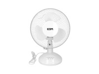 Ventilador de sobremesa blanco: 25 w, 41 db, aspas: �23 , 27 x 24 x 36 cm