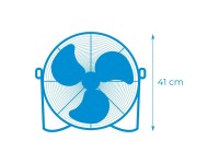 Industrial floor fan. black, 40w, 57,7 db, 30 x 41 cm blades Industrial floor fan. black, 40w, 57,7 db, 30 x 41 cm blades