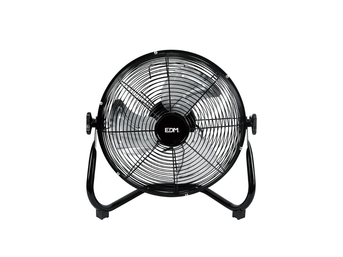 Industrial floor fan. black, 40w, 57,7 db, 30 x 41 cm blades