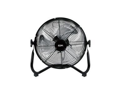 Ventilador industrial de suelo. color negro 40w, 57,7 db, aspas �30 x 41 cm