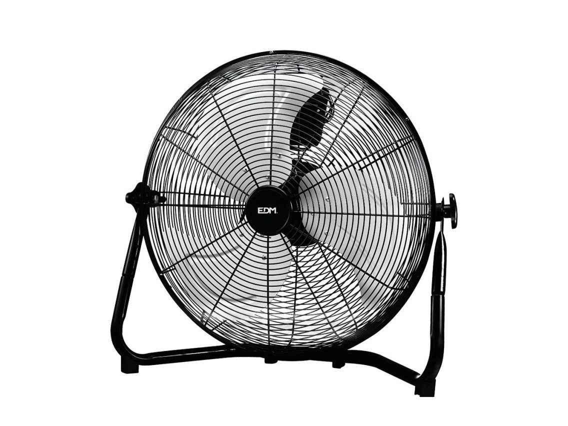Industrial floor fan. black 120w, 64,9 db, blades ø50 x 58 cm