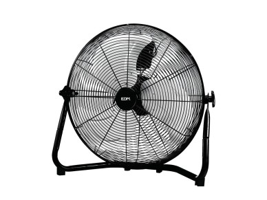 Ventilador industrial de suelo. color negro 120w, 64,9 db, aspas �50 x 58 cm