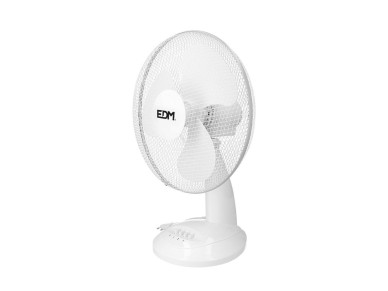 Ventilador de sobremesa blanco: 35w, 53,4 db, aspas: �30 x 48 cm