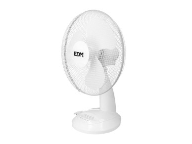 Ventilador de sobremesa blanco: 45w, 54,14 db, aspas: �40 x 61 cm