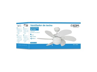 Ventoinha de teto modelo aral. cor branco. pot�ncia: 50 w p�s: �76cm