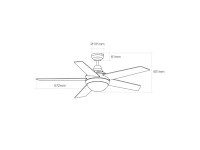 Ventilador de techo modelo adriatico. color blanco. potencia: 60w aspas: ø132cm con mando a distanci Ventilador de techo modelo adriatico. color blanco. potencia: 60w aspas: ø132cm con mando a distanci