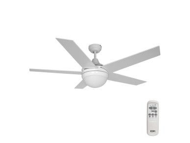 Adriatico white ceiling fan power: 60w blades: ø132cm with edm remote control Adriatico white ceiling fan power: 60w blades: ø132cm with edm remote control