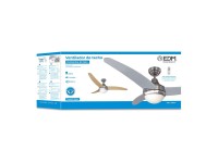 Ventoinha de teto modelo egeo. cor cormado. potência: 60w pás: ø122cm com comando edm Ventoinha de teto modelo egeo. cor cormado. potência: 60w pás: ø122cm com comando edm