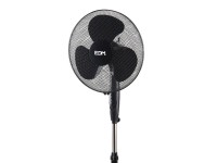 Ventilador de pie base circular, negro, potencia 45 w, 55,6 db, aspas ø40 cm, altura regulable 110-1 Ventilador de pie base circular, negro, potencia 45 w, 55,6 db, aspas ø40 cm, altura regulable 110-1