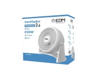 2-in-1 fan (floor and wall), white, power 50 w, 55,65 db, �18 cm blades 26.5 x 15.5 x 27.7 cm