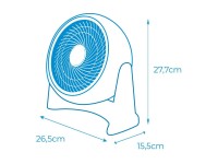 Ventoinha 2 em 1 (ch�o e parede) cor branco. pot�ncia: 50w, 55,65 db, p�s: �18cm 26,5 x 15,5 x 27,7 
