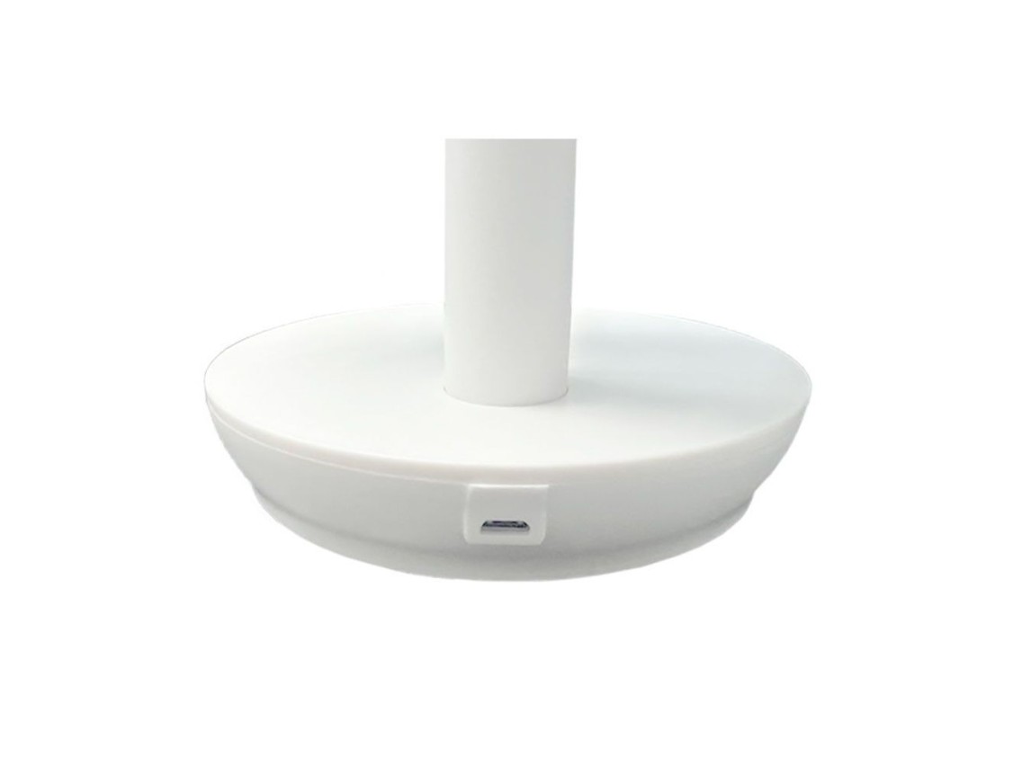 Ventilador de mesa recarregável branco 5w, 31,6 db, pás: ø14,5 cm 17 x 13 x 26 cm