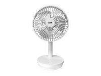 Ventilador de sobremesa recargable blanco 5w, 31,6 db, aspas: �14,5 cm 17 x 13 x 26 cm