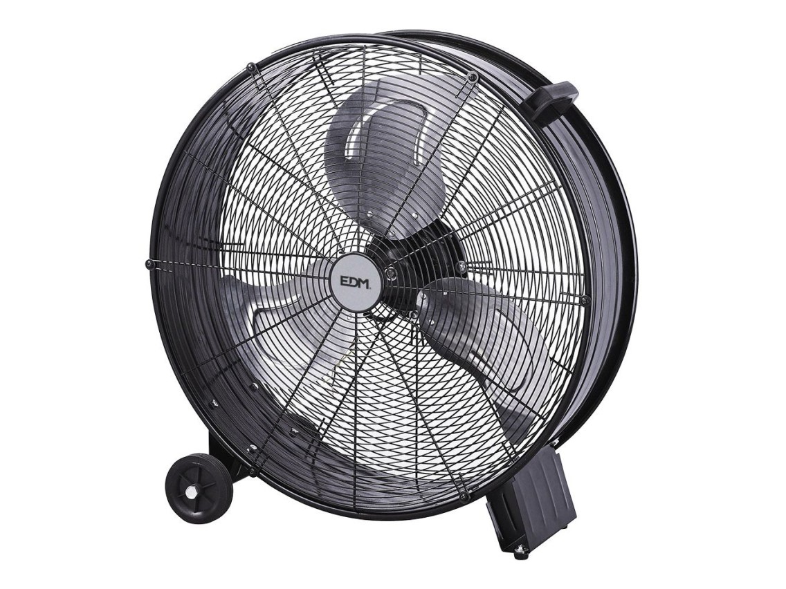 Industrial floor fan, with wheels black 180 w, 59,8 db, ø65 cm