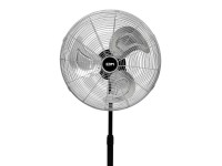 Ventilador de pie industrial, negro/cromado, potencia 80 w, 61,7 db, aspas �50 cm, altura regulable 