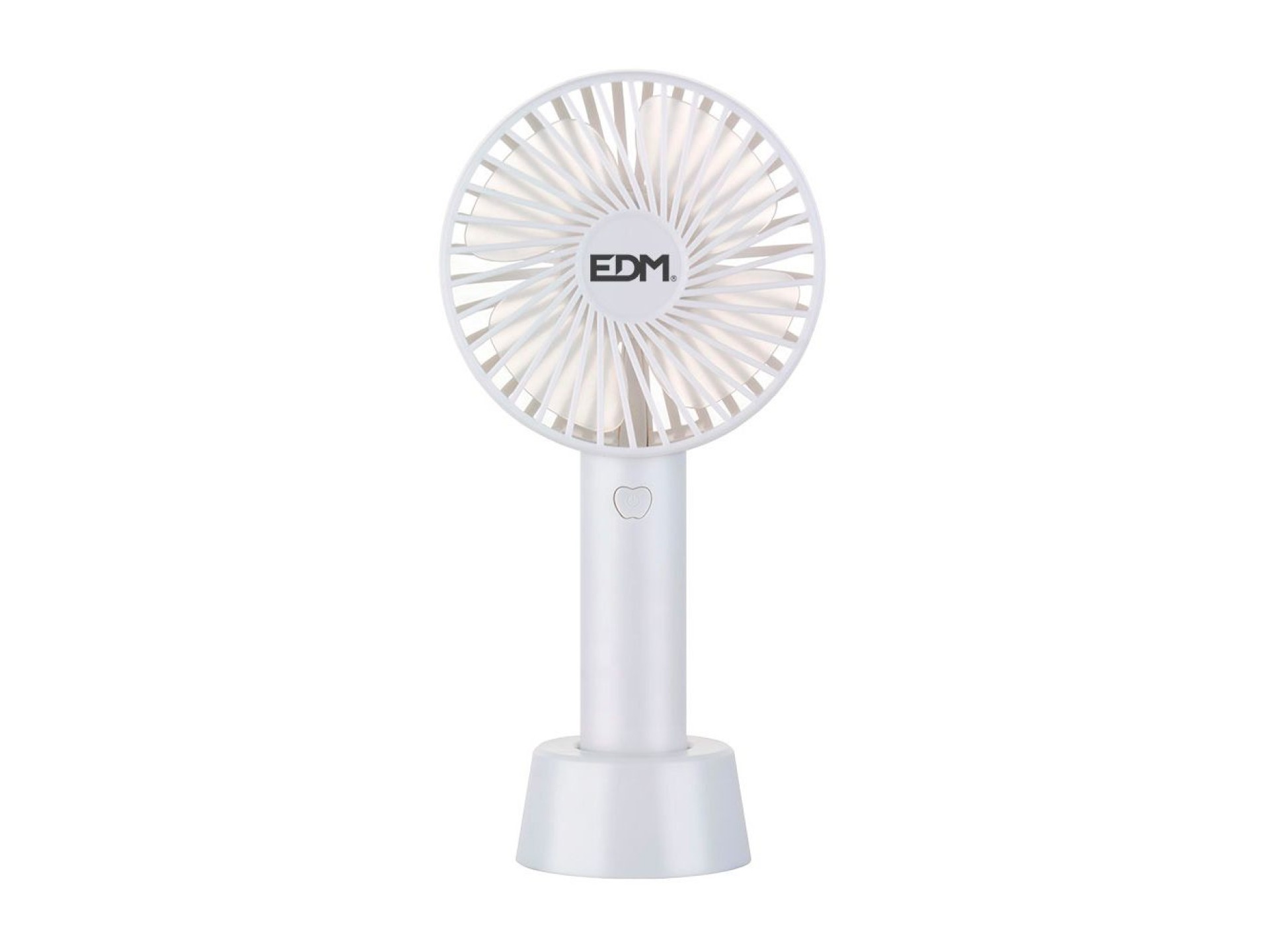 Rechargeable hand fan 4.5w blades ø10,6x6,5x22cm edm