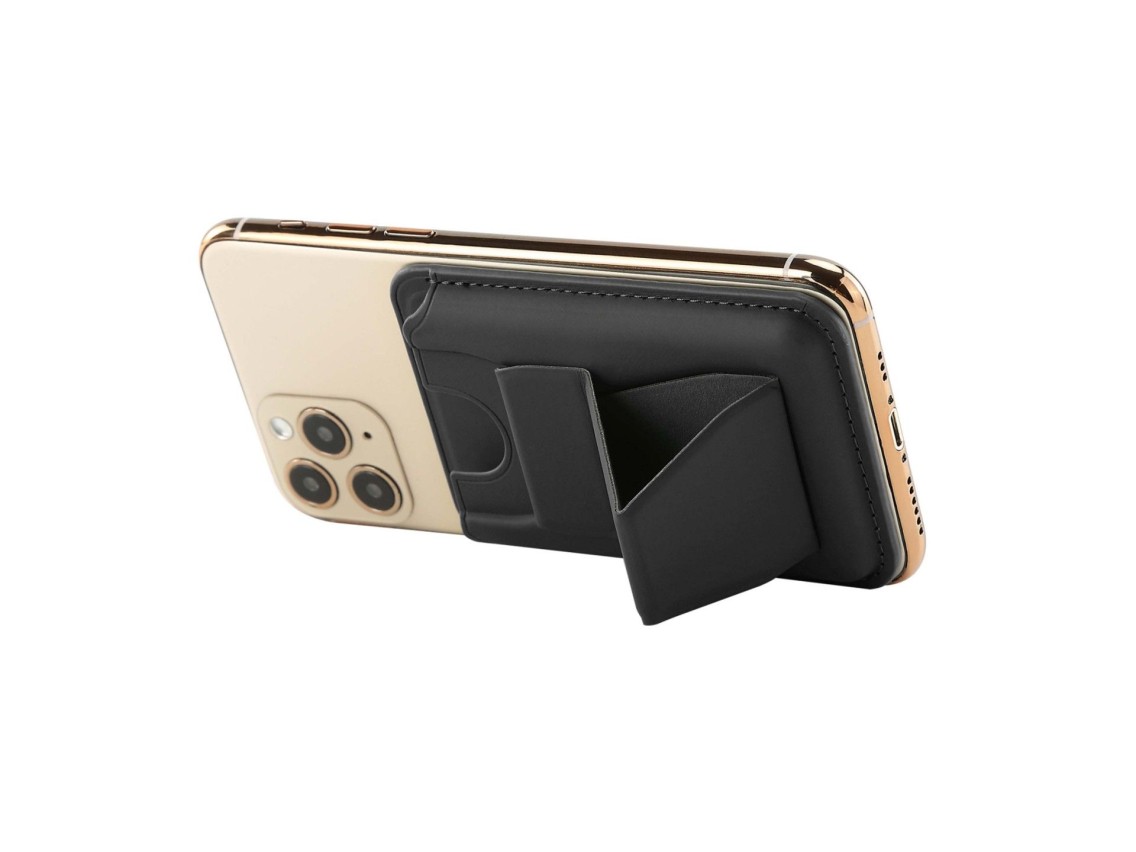 Techancy Porta Cartoes Magnetico KC2126 Suporte Dobrável Compativel com MagSafe Carteira para iPhone
