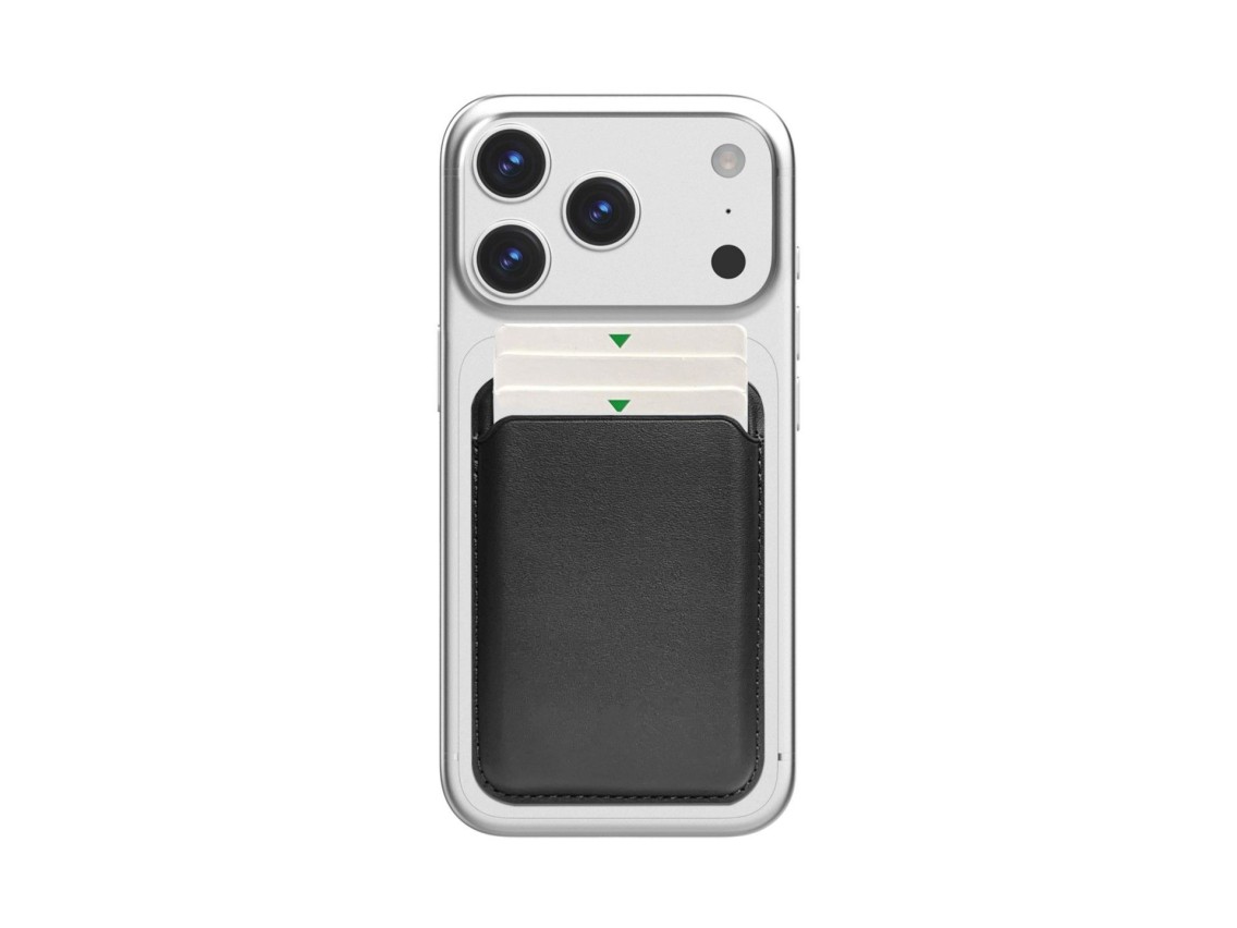 Techancy Porta Cartoes Magnetico KC2125 Suporte Dobrável Compativel com MagSafe Carteira para iPhone