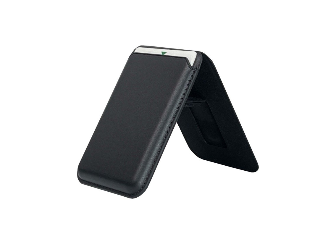 Techancy Porta Cartoes Magnetico KC2125 Suporte Dobrável Compativel com MagSafe Carteira para iPhone