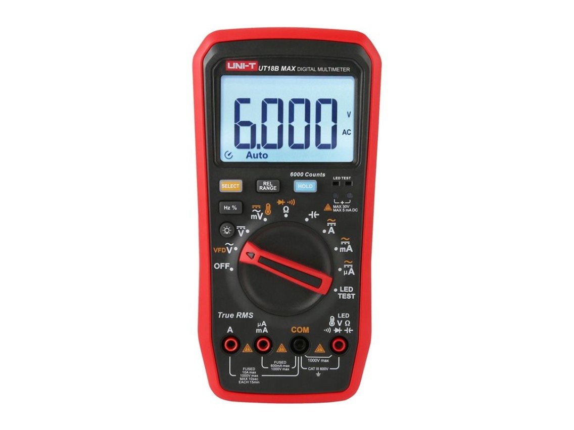 Uni-T True RMS UT18B MAX Digital Multimeter