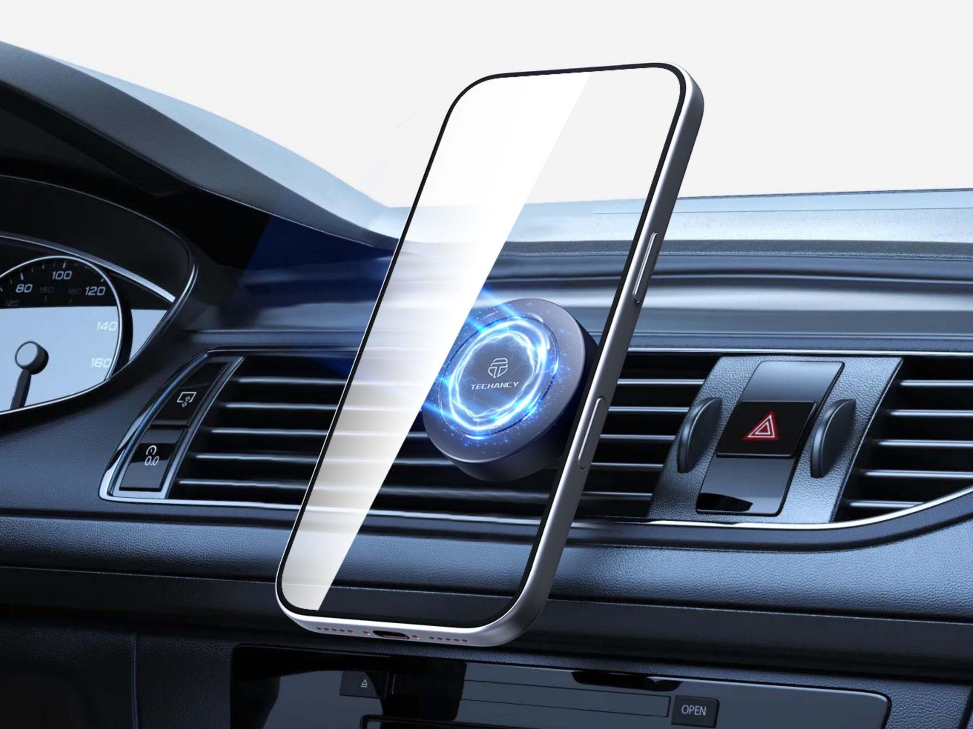 Techancy Suporte Magnetico para Telemovel TI2345 Suporte de Ventilacao para Carro Rotacao 360 Graus