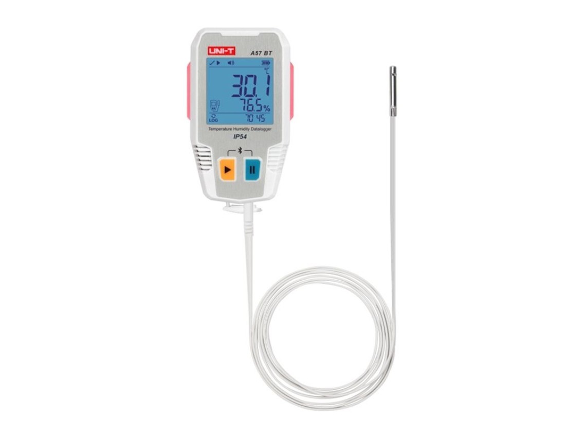 Registrador de temperatura y humedad Bluetooth Uni-T A57 BT