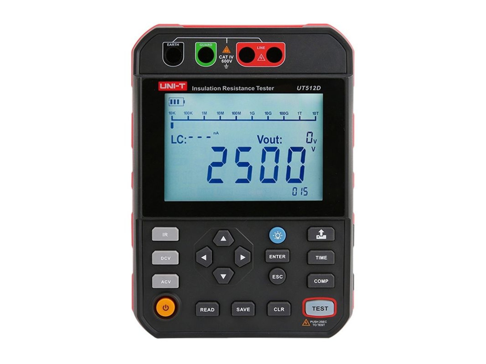 Testador de resistência de isolamento de alta tensão Uni-T UT512D