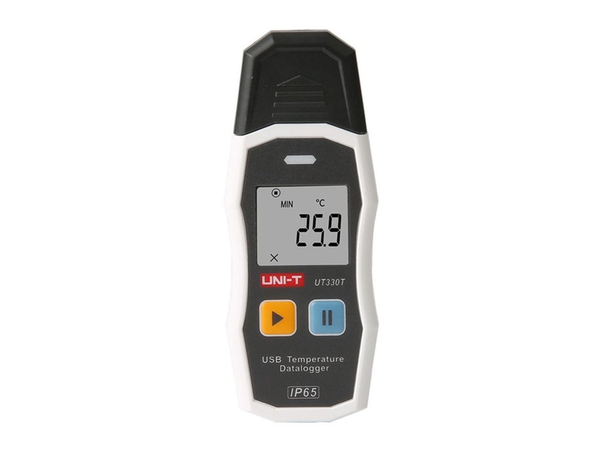 Termohigrómetro digital USB Uni-T UT330T con función de registro de datos.