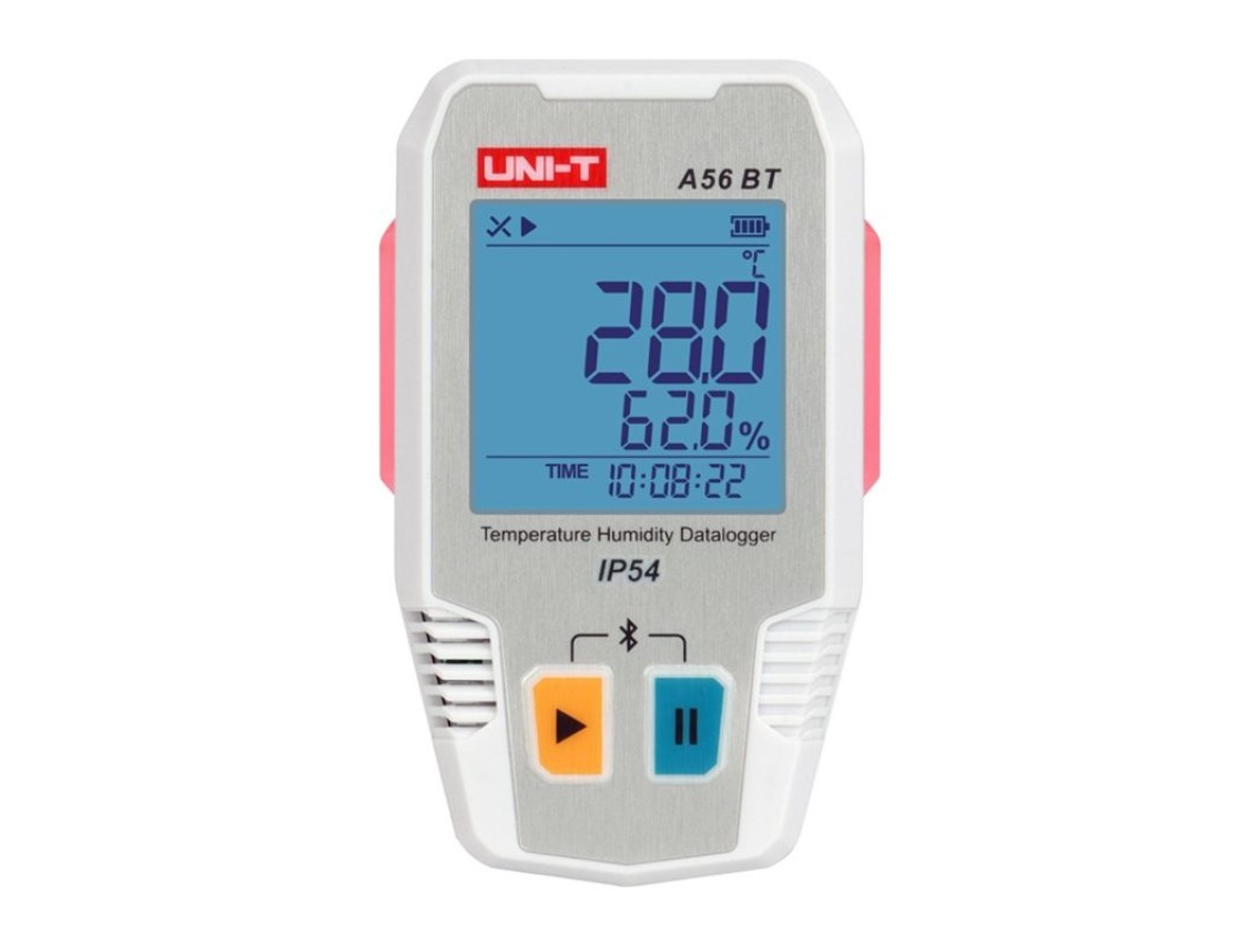 Registrador de temperatura e umidade Uni-T A56 BT Bluetooth