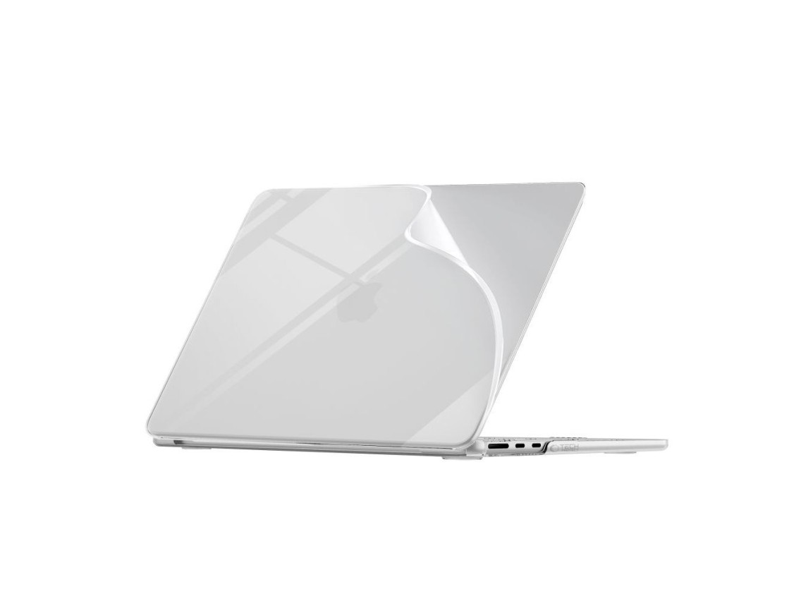Funda protectora Tech-Protect Softshell para MacBook Air de 13" (2023/2024/2025/2026) - Transparente