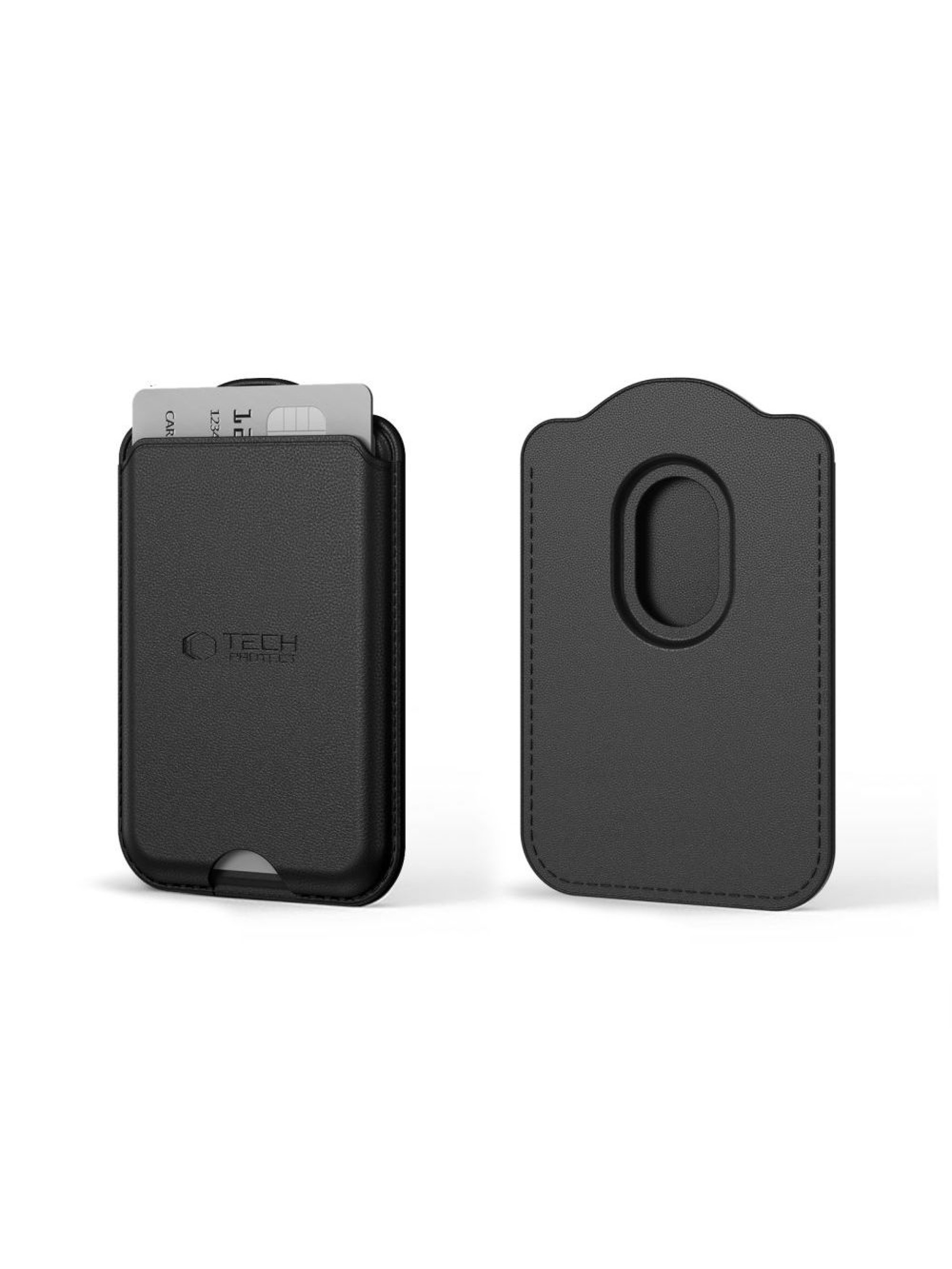 Tech-Protect CH02 MagWallet MagSafe Carteira Magnética para Celular - Preta
