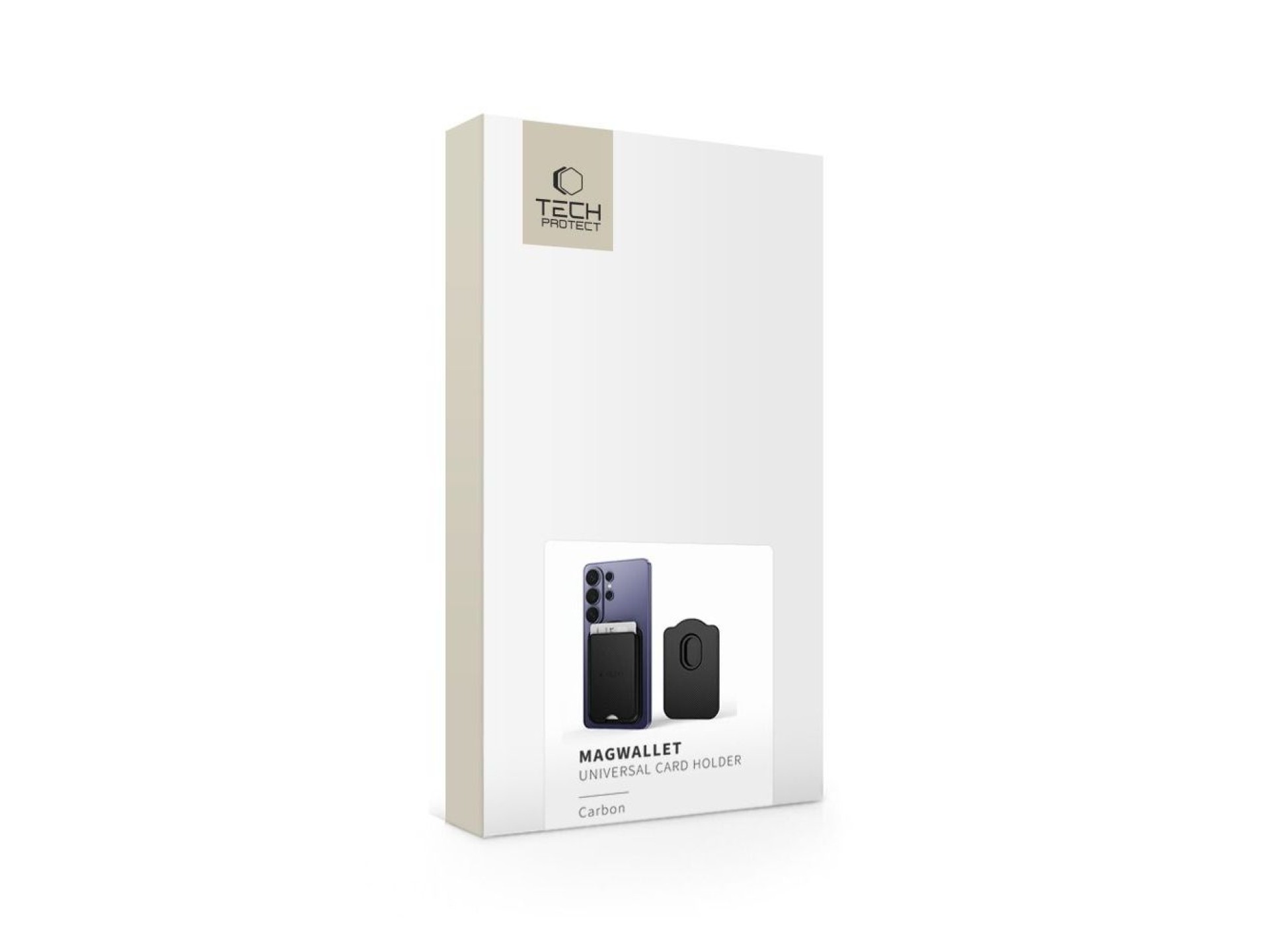 Carteira magnética Tech-Protect CH02 MagWallet MagSafe para telefone - carbono