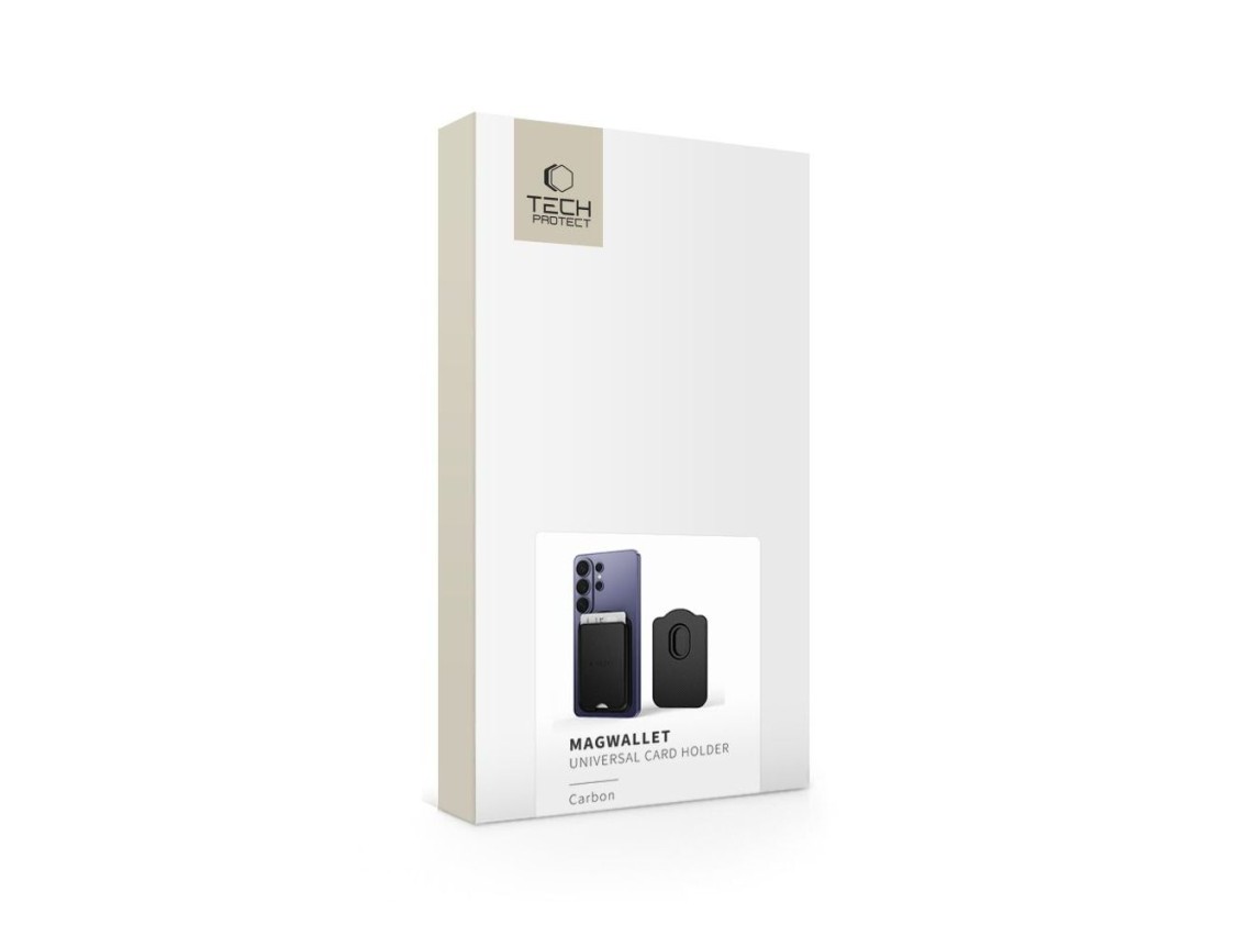 Carteira magnética Tech-Protect CH02 MagWallet MagSafe para telefone - carbono