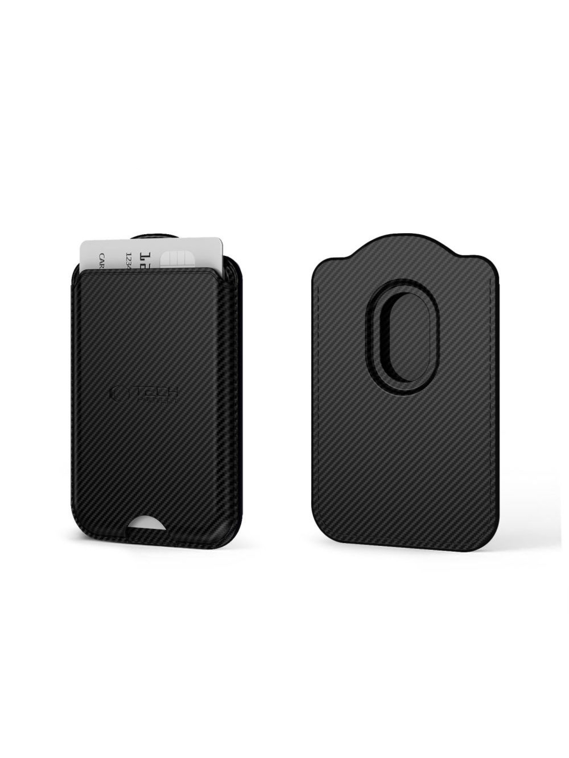 Carteira magnética Tech-Protect CH02 MagWallet MagSafe para telefone - carbono